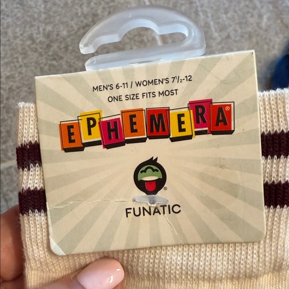 Cream and Brown Socks - Picture 2 of 2